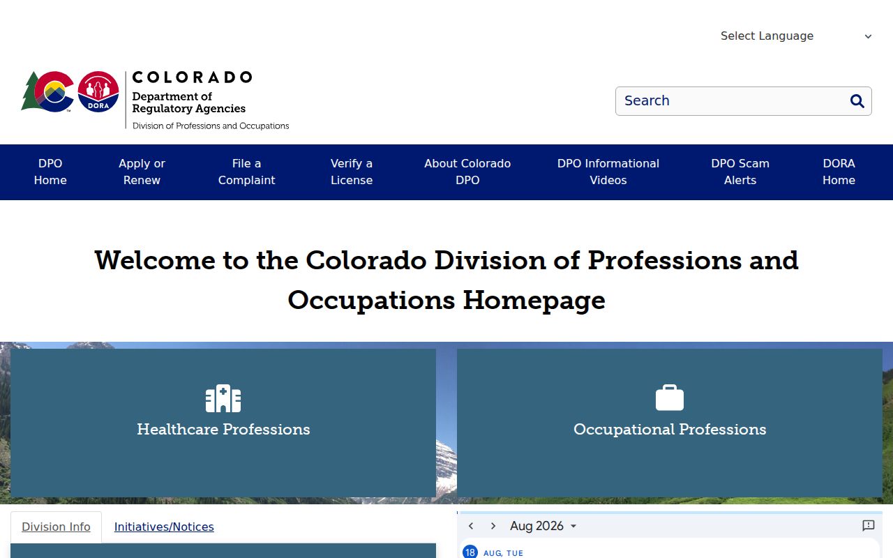 Englewood residents directory reference to Colorado professional license verification