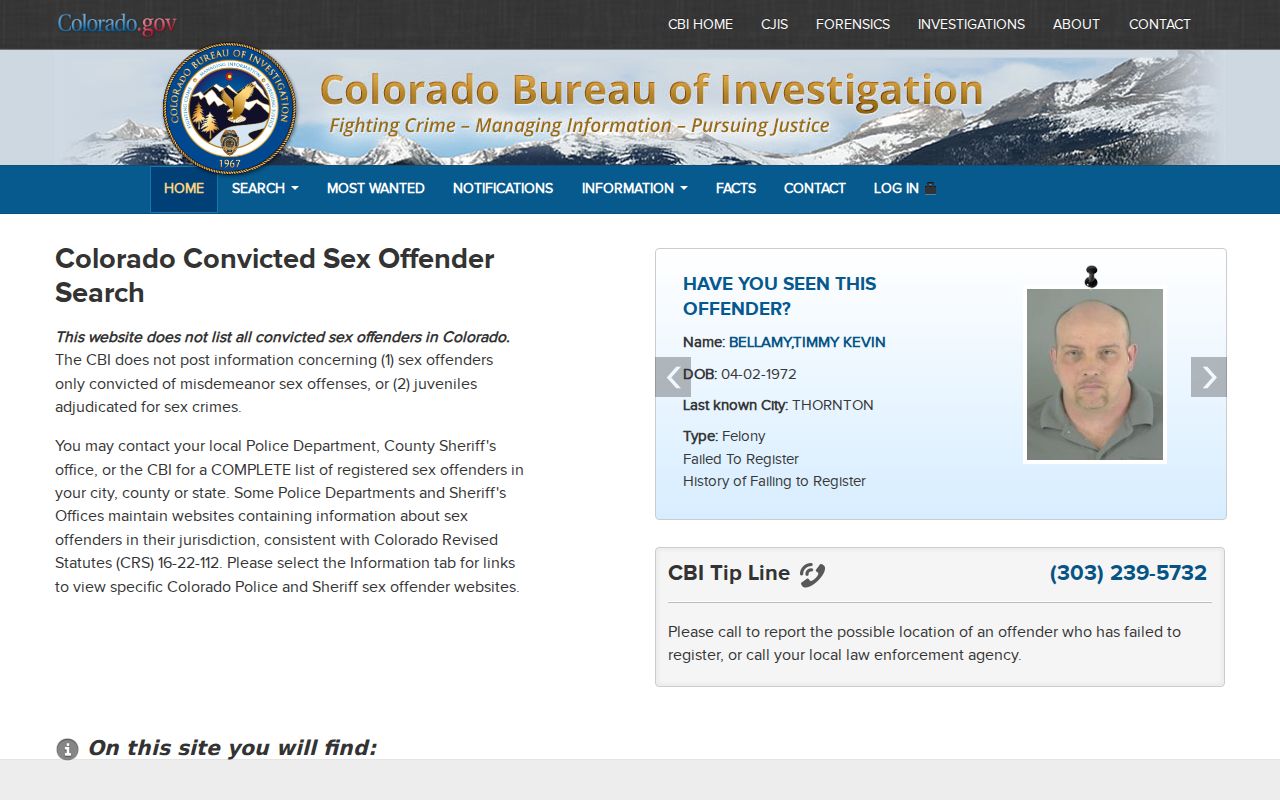 Englewood residents directory reference to Colorado public safety registry access